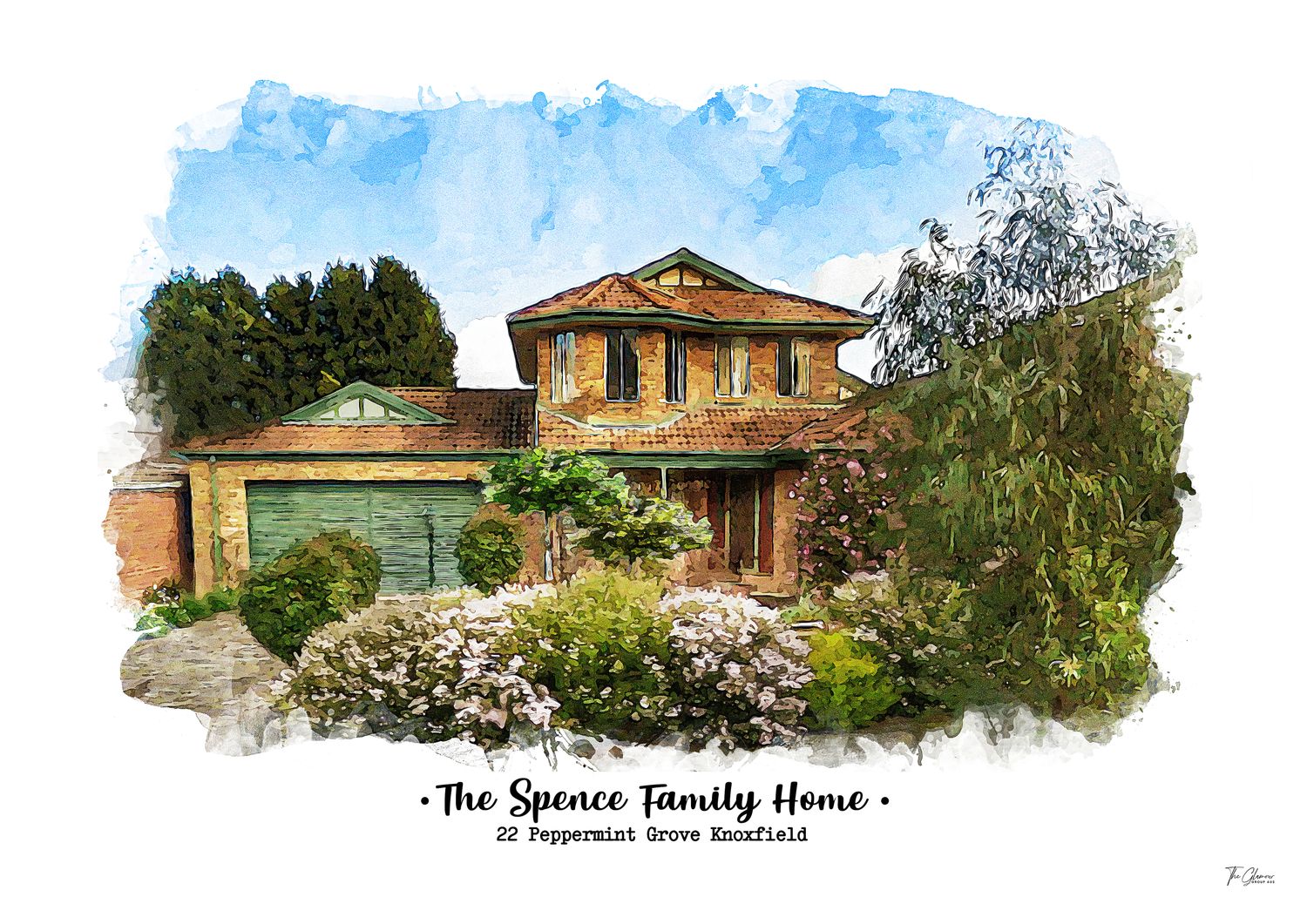 House Watercolour Portrait