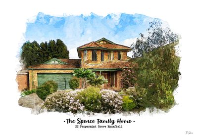 House Watercolour Portrait