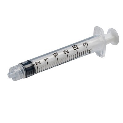 3 CC Syringe - 25 Gauge Needle