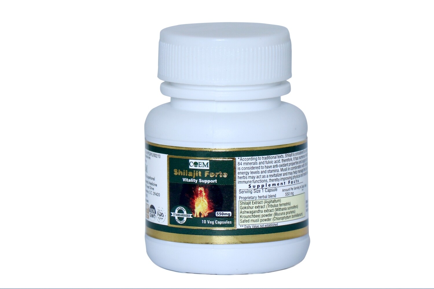 Shilajit Forte 550 mg 10 caps