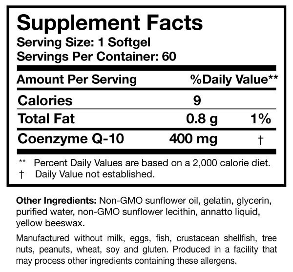 CoQ10 Power 400 mg 60 Softgels