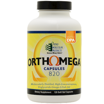 Orthomolecular OrthoMega 820 mg --120 capsules 