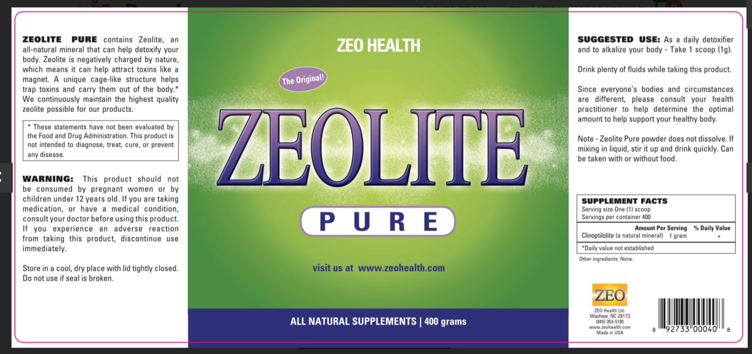 Zeolite Pure powder - 400 grams