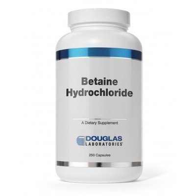 Betaine Hydrochloride (No Pepsin) 250 capsules