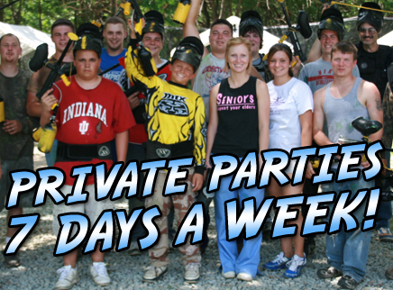 Private Play - 10 Players - .68 Recreational Rental Gear, Goggles, Park Addmission, Unlimited Air