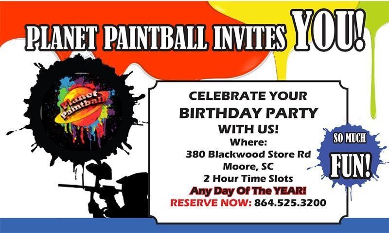 Private "Pee Wee" 6 Player Party - Park Admission, .50 Caliber Rentals, Paintball Goggles