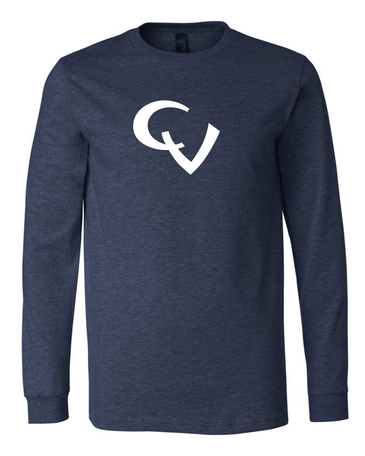 CV Long Sleeve Tee, Color: Navy