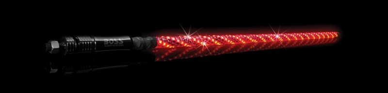 BOSS Audio Systems WP4 ATV Whip - 48 inch, 360 degree RGB (Red/Green/Blue) Multicolor, 20 Color Combinations, 15 Brightness Levels, Marine Rated Weatherproof IP67, Easy Installation