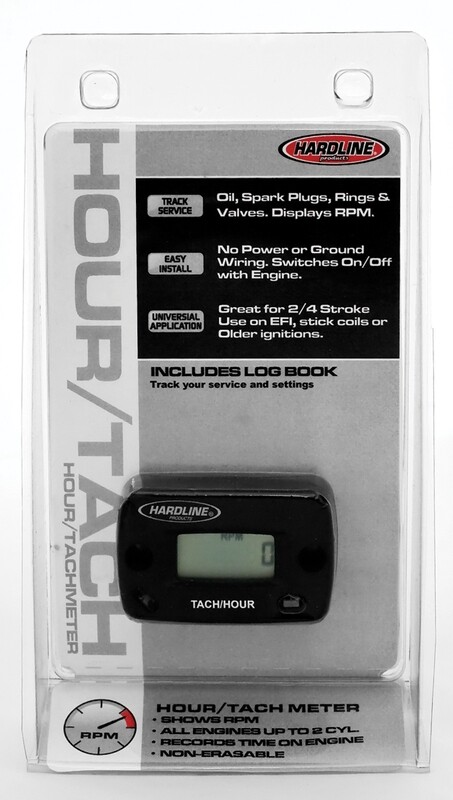 Hardline Watercraft Hour Meter/Tachometer for up to 2-Cylinder Engines 2/4 stroke HR-8061-2