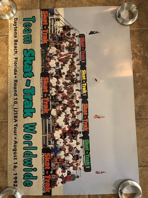 1992 Team Skat Trak Team Poster Rnd 10 IJSBA Tour