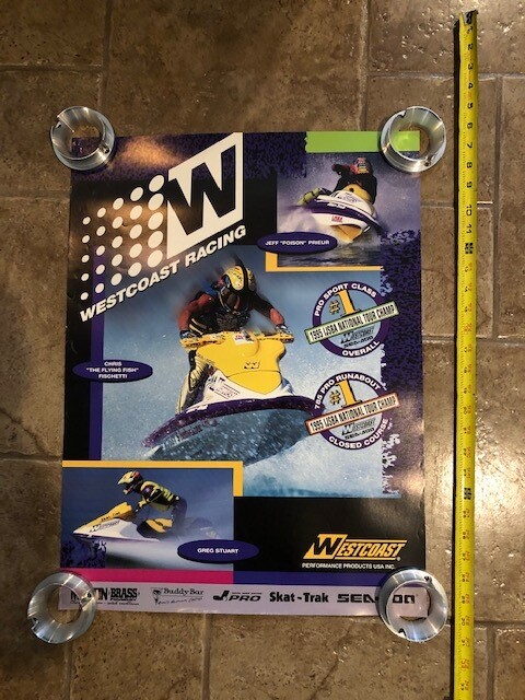 1995 West Coast Racing Tour Poster Chris Fischetti