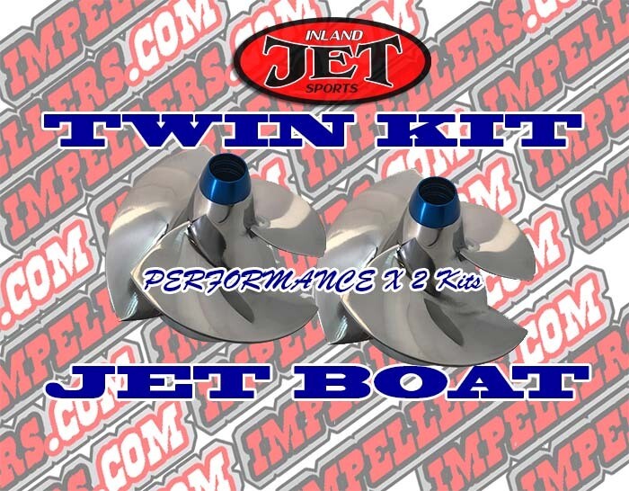 Twin Tune Performance 2 X Impellers Kit Sea Doo Jet Boat 310 & 2 x 155 Challenger 230 2007-09 Speedster Islandia Utopia 230 Wake 155 TWIN Engine