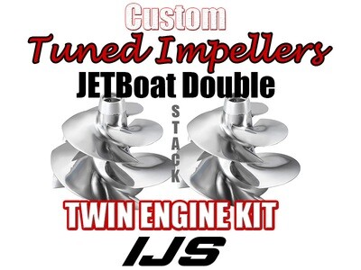 Doublestack 2 X Impellers Kit Yamaha Jet Boat AR240 SX240 HO 242 Limited & X Twin Engine