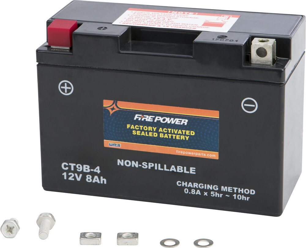 FIRE POWER BATTERY CT9B-4 SEALED FACTORY ACTIVATED