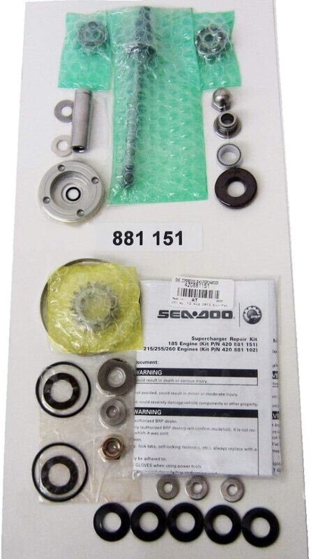 Sea Doo Supercharger Rebuild Kit GTX LTD 185 03-04 GTX 185 03-06 420881151