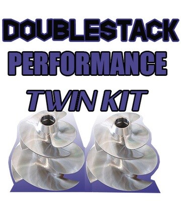 Twin 2x Doublestack Impellers Kit  Scarab 300HP x 2 Twin Engine Jet Boat