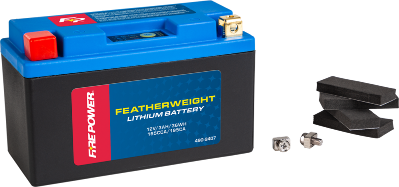 Firepower Featherweight Lithium Battery ATV MC DR DR-Z YFM YFZ450 Suzuki Yamaha Triumph