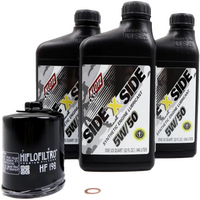 KLOTZ SIDE X SIDE OIL CHANGE KIT 5W50 WITH OIL FILTER POLARIS RZR XP Turbo 2019-23