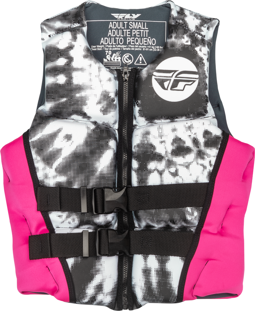 FLY Racing Women&#39;s NEON Vest Flotation vest PFD Pink Grey
