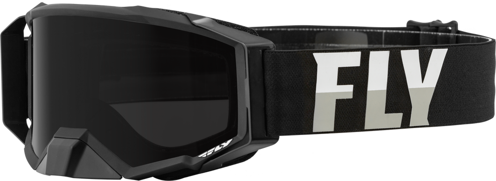 FLY RACING ZONE PRO Jet Ski GOGGLE BLK/WHITE W/DARK SMOKE HYDRO LENS