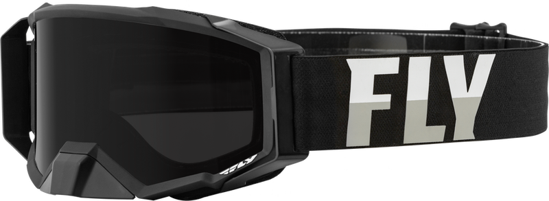 FLY RACING ZONE PRO Jet Ski GOGGLE BLK/WHITE W/DARK SMOKE HYDRO LENS