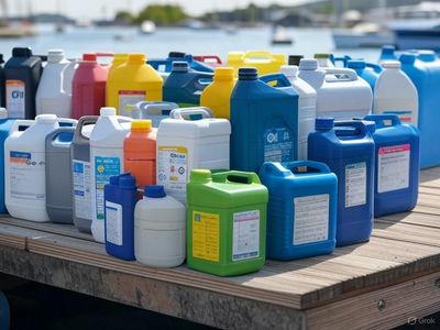 Oil and coolant for boats