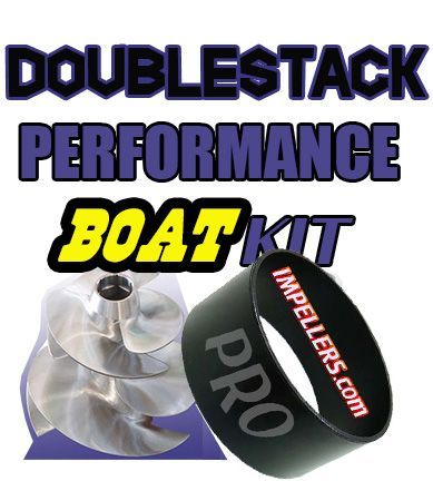 Pro Doublestack Impeller Kit with HD Wear Ring &amp; Tool Vortex 300HP Single Engine Jet Boat Chaparral