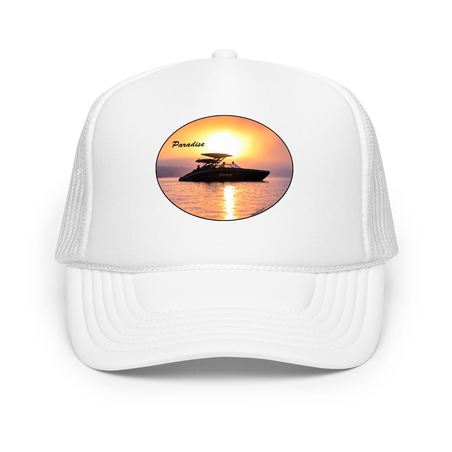 Paradise Boating Foam trucker hat