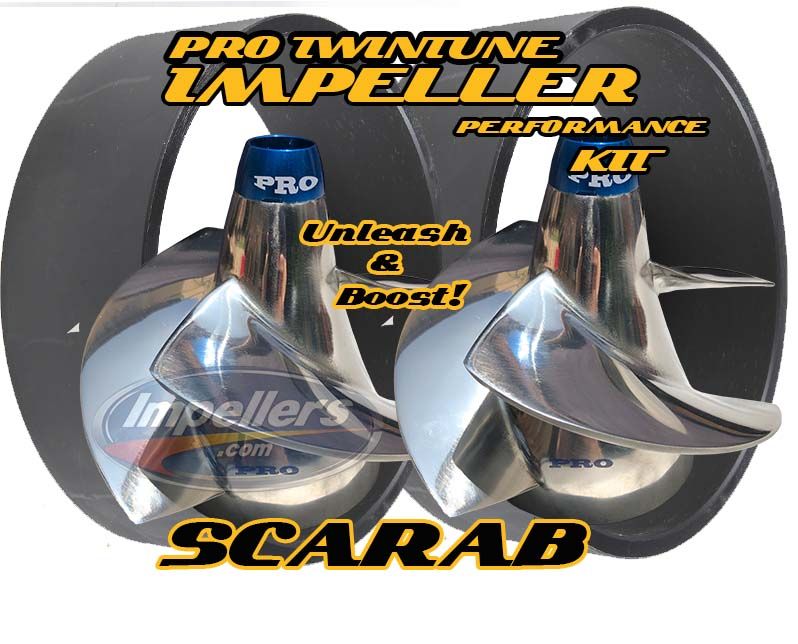 Twin Tune Performance 2x impellers kit &amp; HD Wear Rings Scarab 200hp x 2 Twin engine impeller kit 400hp Jet Boat