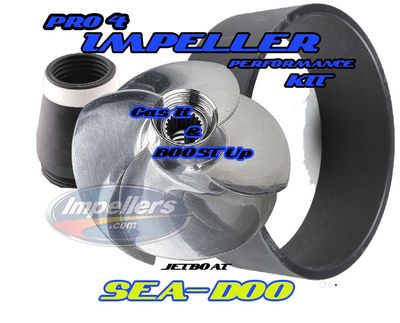 PRO 4 Sea Doo Impeller Sportster 4-Tec SCIC 215 05-06, Challenger 180 4Tec SC 05/06, Challenger 180 4-Tec SCIC 2005 SINGLE ENGINE  jet boat seadoo