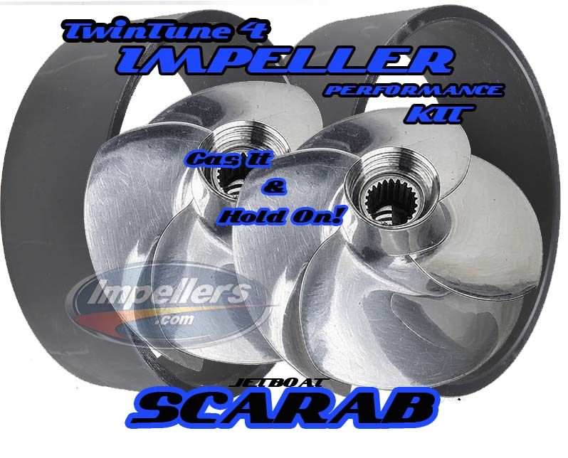 Twin-Tune 4 Performance 2x impellers kit Scarab 215ID 255ID 170 x2 Twin engine impeller kit 340hp