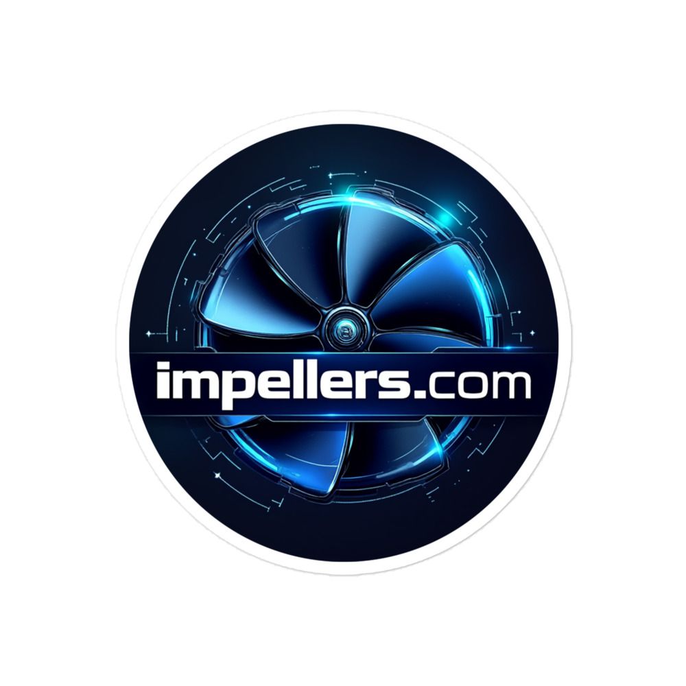 Impellers Blue Bubble-free stickers