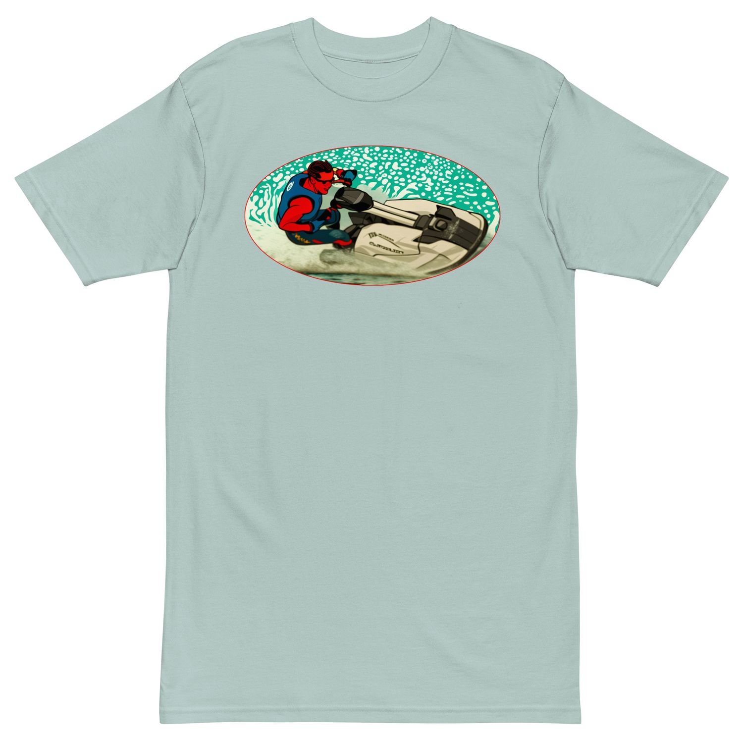Inland Jet Sports Super Ripper Jet Skiing Men’s premium heavyweight tee