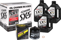 MAXIMA SXS QUICK CHANGE KIT 10W50 WITH BLACK OIL FILTER POLARIS 19-21