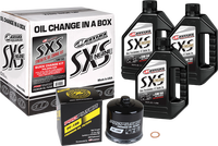 MAXIMA SXS QUICK CHANGE KIT 5W50 WITH BLACK OIL FILTER POLARIS 19-21