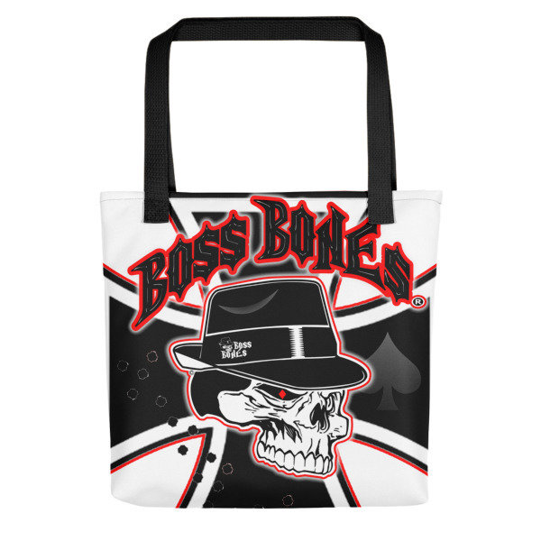 BossBones Iron Cross Tote bag