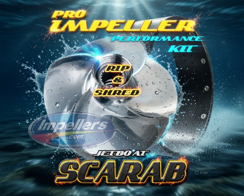 PRO4 Scarab Solas Impeller Kit with HD PRO Wear Ring 250HP 2014-15 SINGLE ENGINE Upgrade Jet Boat 5yr warranty