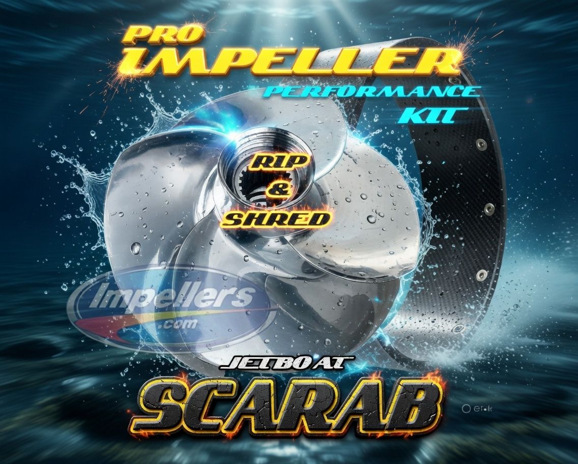Pro 4 Performance Scarab Impeller Kit 300HP Single Engine Jet Boat Open ID G 255 195 215