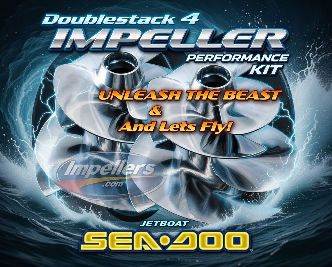 Doublestack 4 2 X Impellers Kit 2006 Sea Doo Speedster 200 Twin SCIC &amp; Tower/Wake boat 3 yr warranty