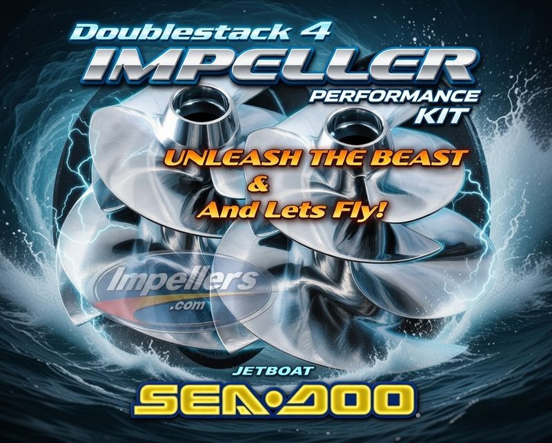 Doublestack 4 2 X Impellers Kit 2006 Sea Doo Speedster 200 Twin SCIC &amp; Tower/Wake boat 3 yr warranty