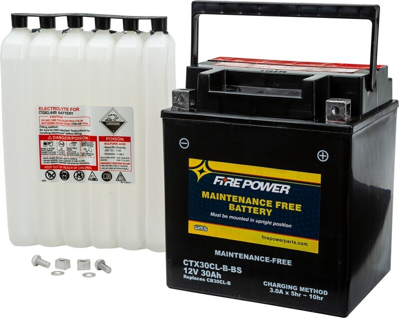 FIRE POWER BATTERY CTX30CL-B-BS MAINTENANCE FREE FIRE POWER BATTERY CTX30CL-B-BS MAINTENANCE FREE