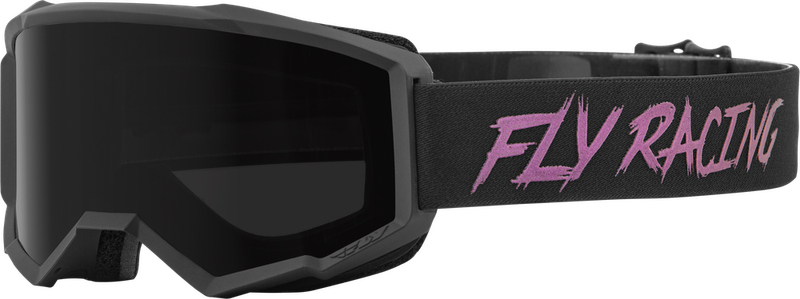 FLY RACING ZONE W/C GOGGLE BLACK/FUSION W/DARK SMOKE HYDROPHOC LENS