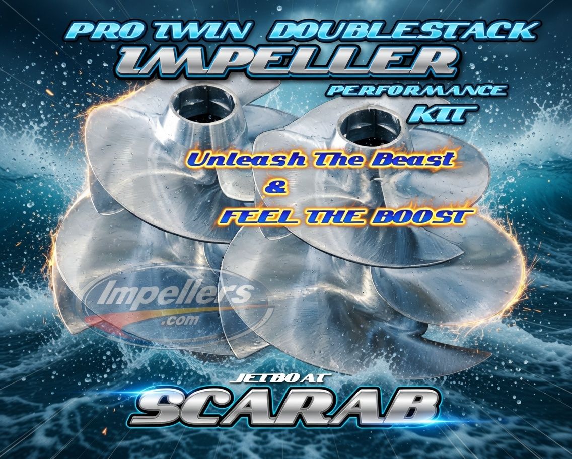 230 Doublestack 2x impellers kit &amp; wear rings Scarab 215 ID SE LX 215 SE LX 255 ID SE LX 285ID SE LX Twin engine  230x2 460hp