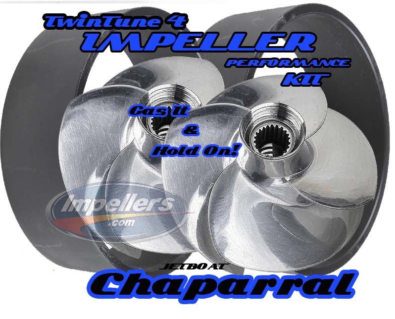 Twin-Tune 4 Performance 2x Vortex impellers kit with PRO HD Wear Rings Chaparral Vortex Twin engine 600hp