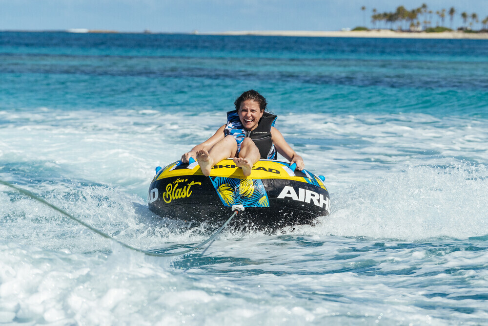 AIR HEAD BLAST Inflatable Towable TUBE 54" Tubing AHBL-12