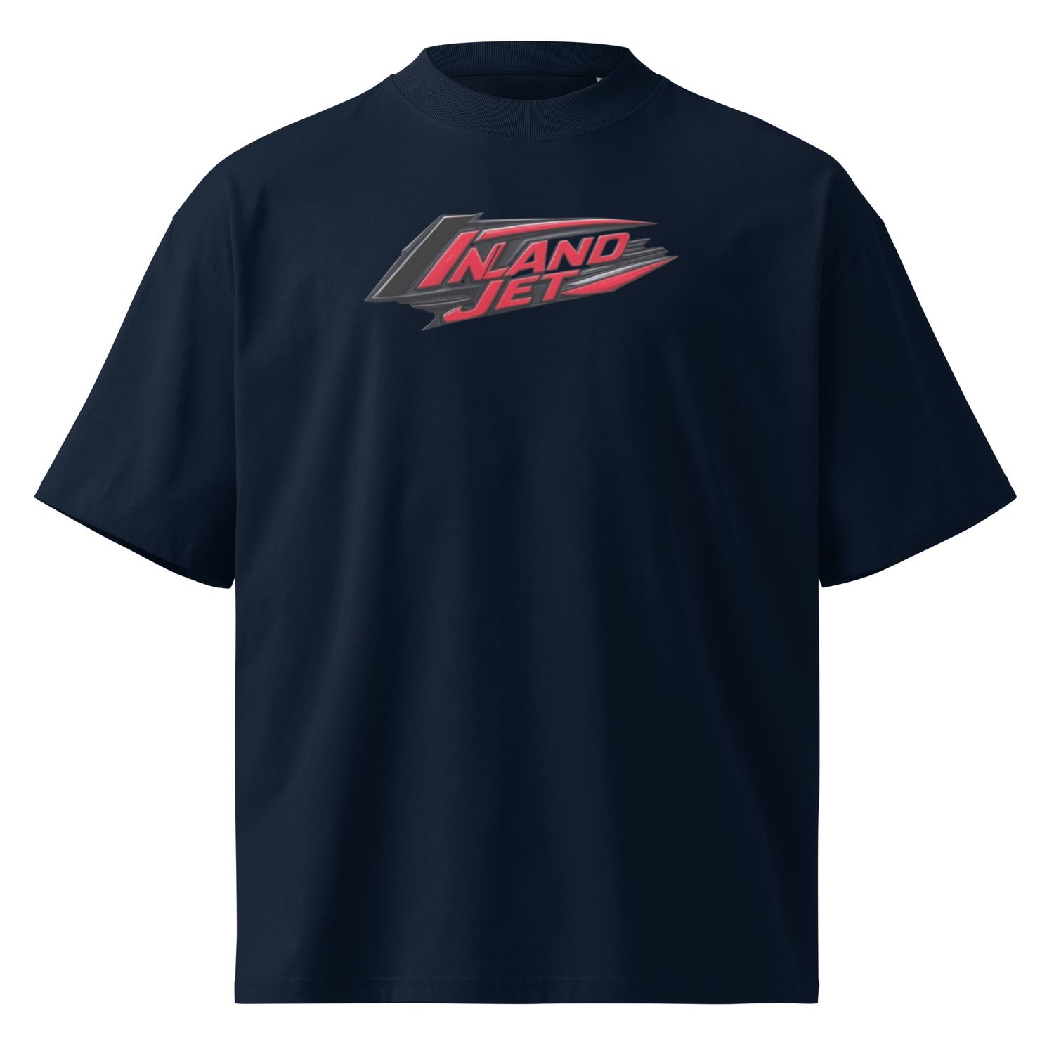 Inland JET Unisex organic oversized high neck t-shirt