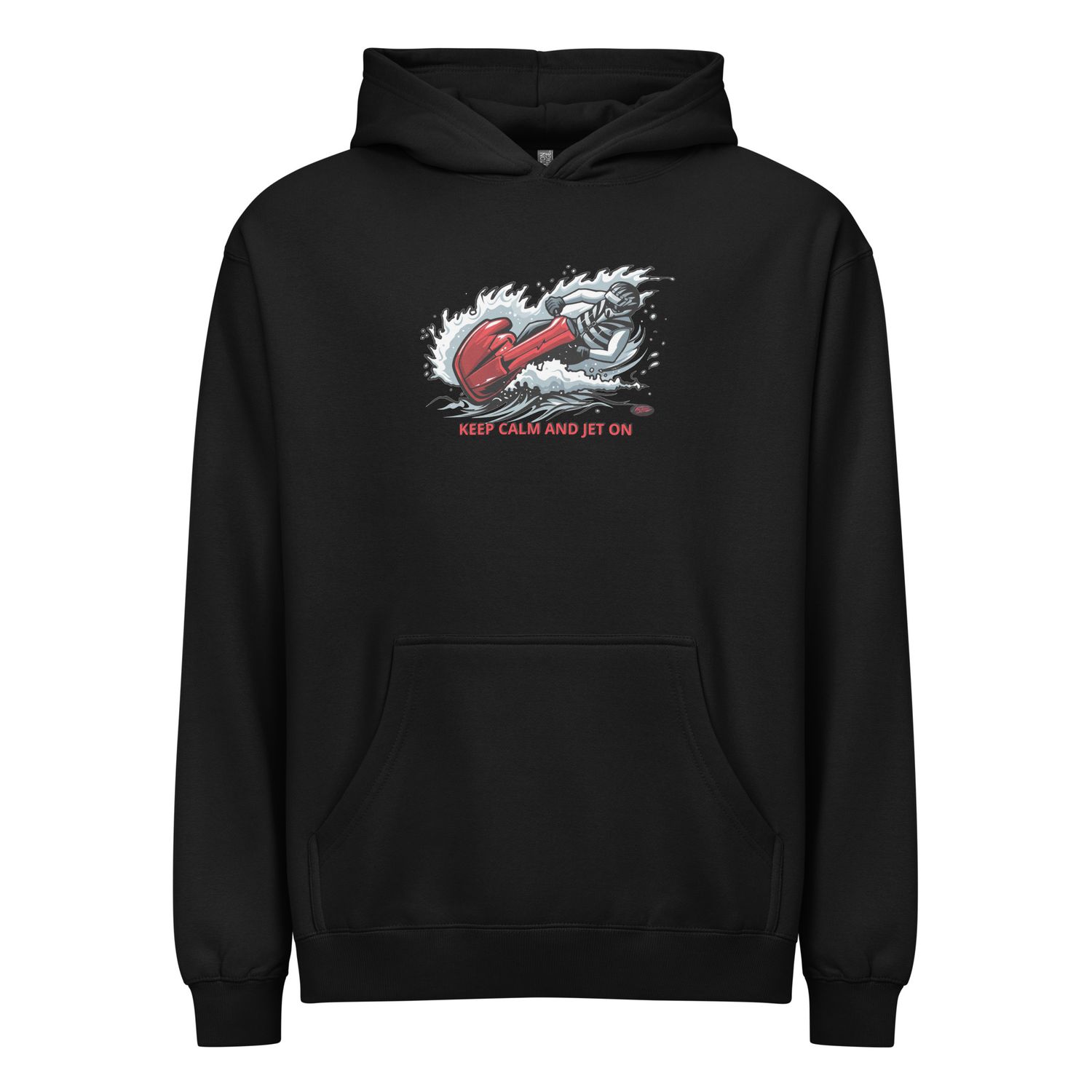 "Keep Calm And Jet On" Men’s box hoodie