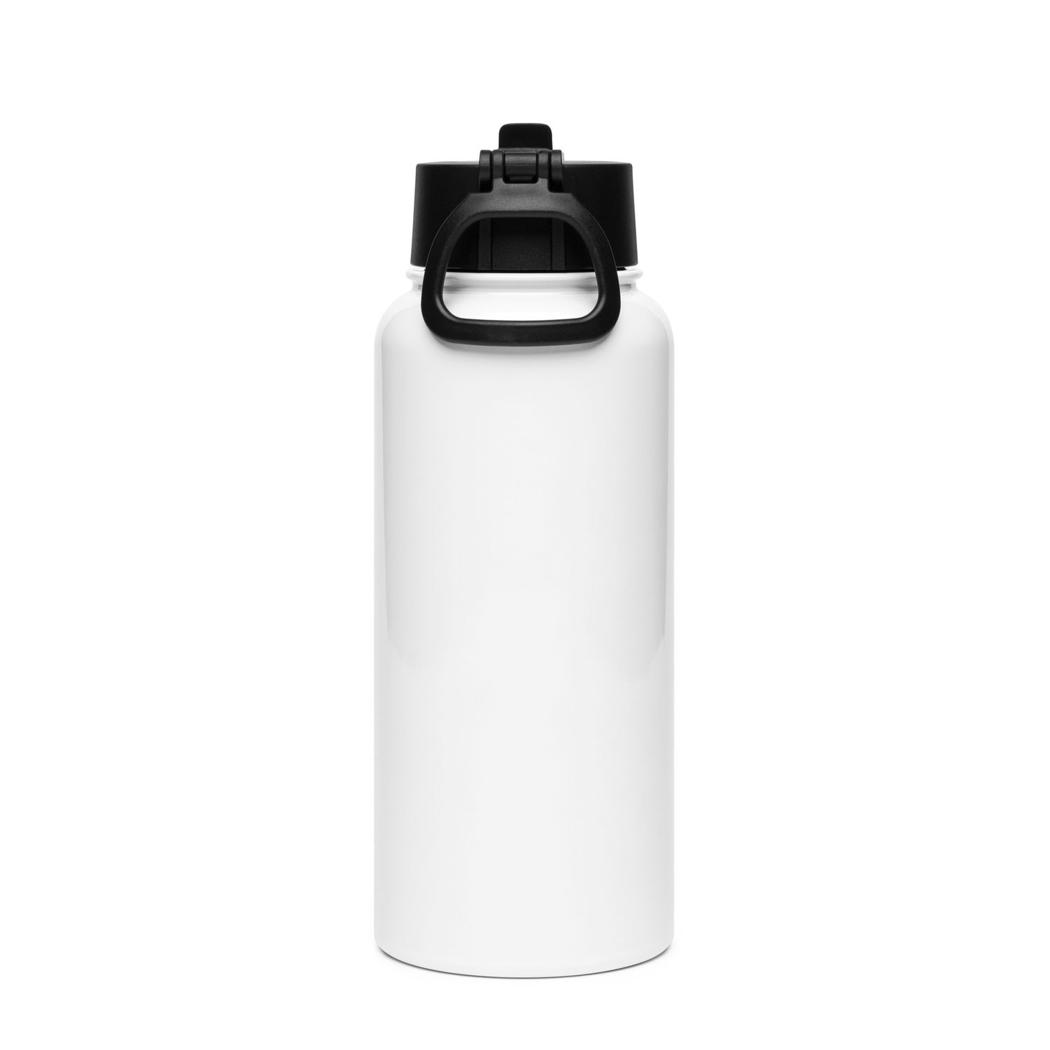 Jet On Stainless steel water bottle with a straw lid