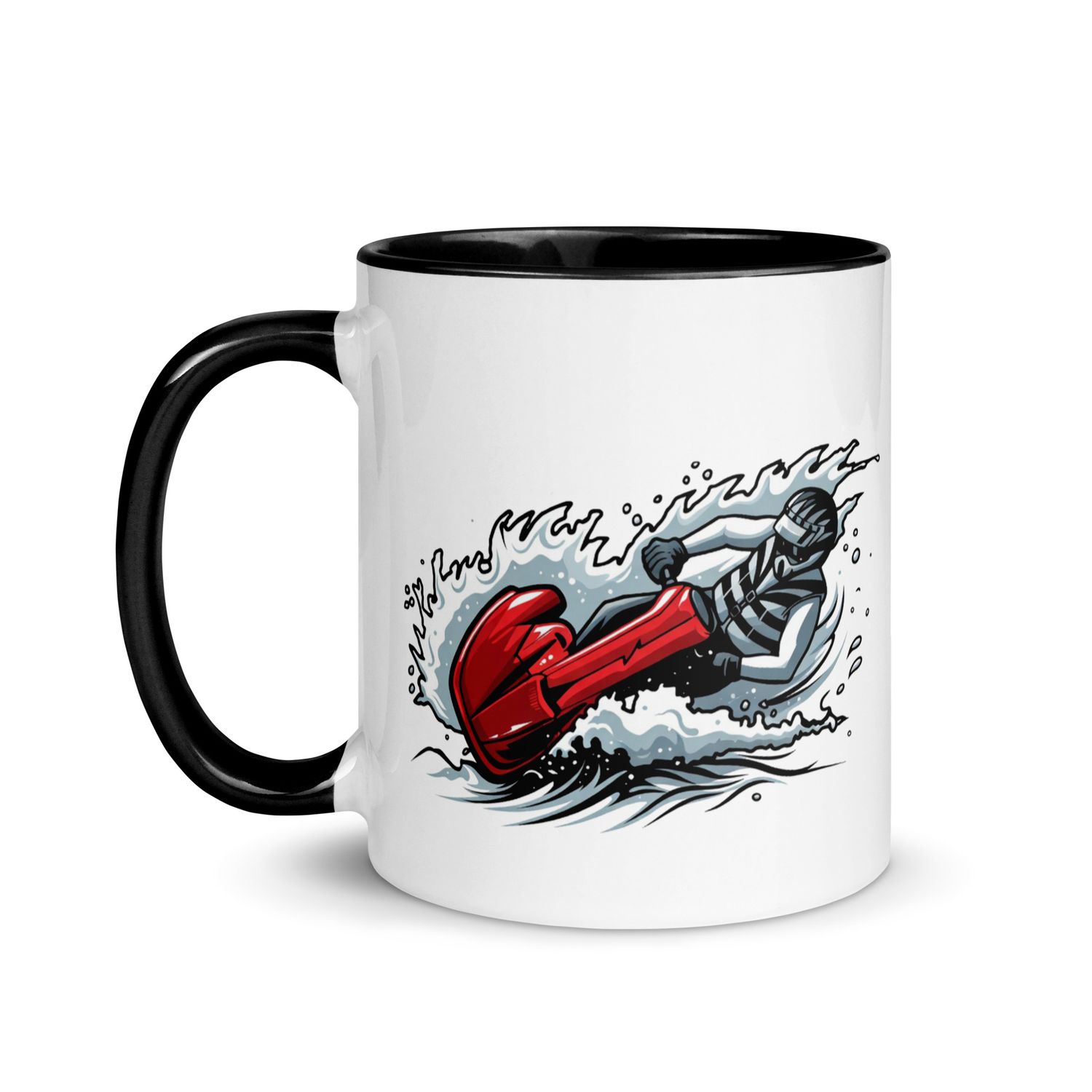 Jet On Mug with Color Inside