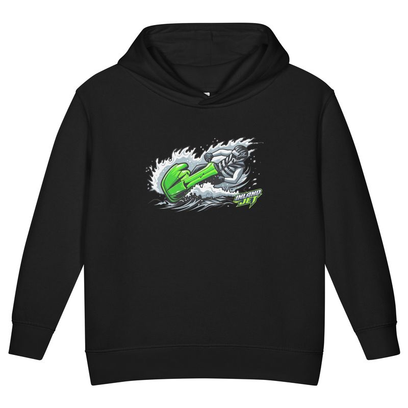 INLANDJET "JET ON GREEN" Toddler fleece pullover hoodie